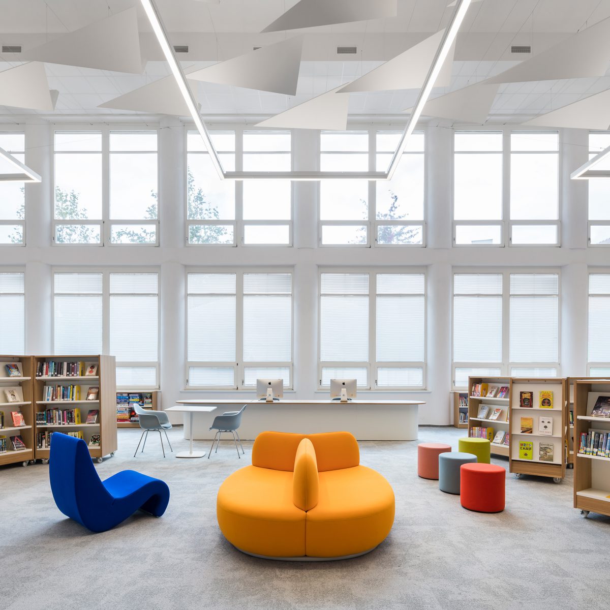 modern school library