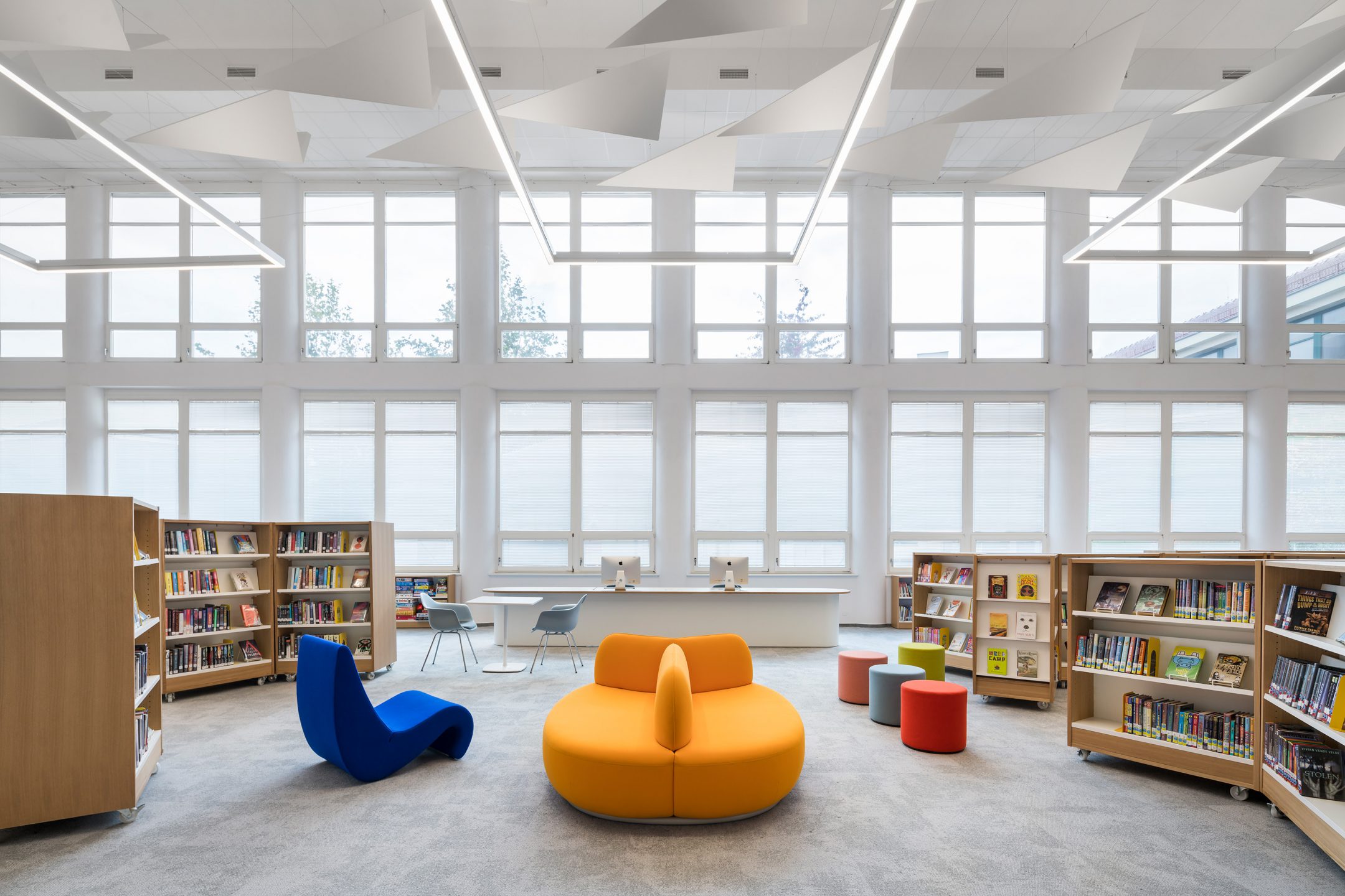 modern school library