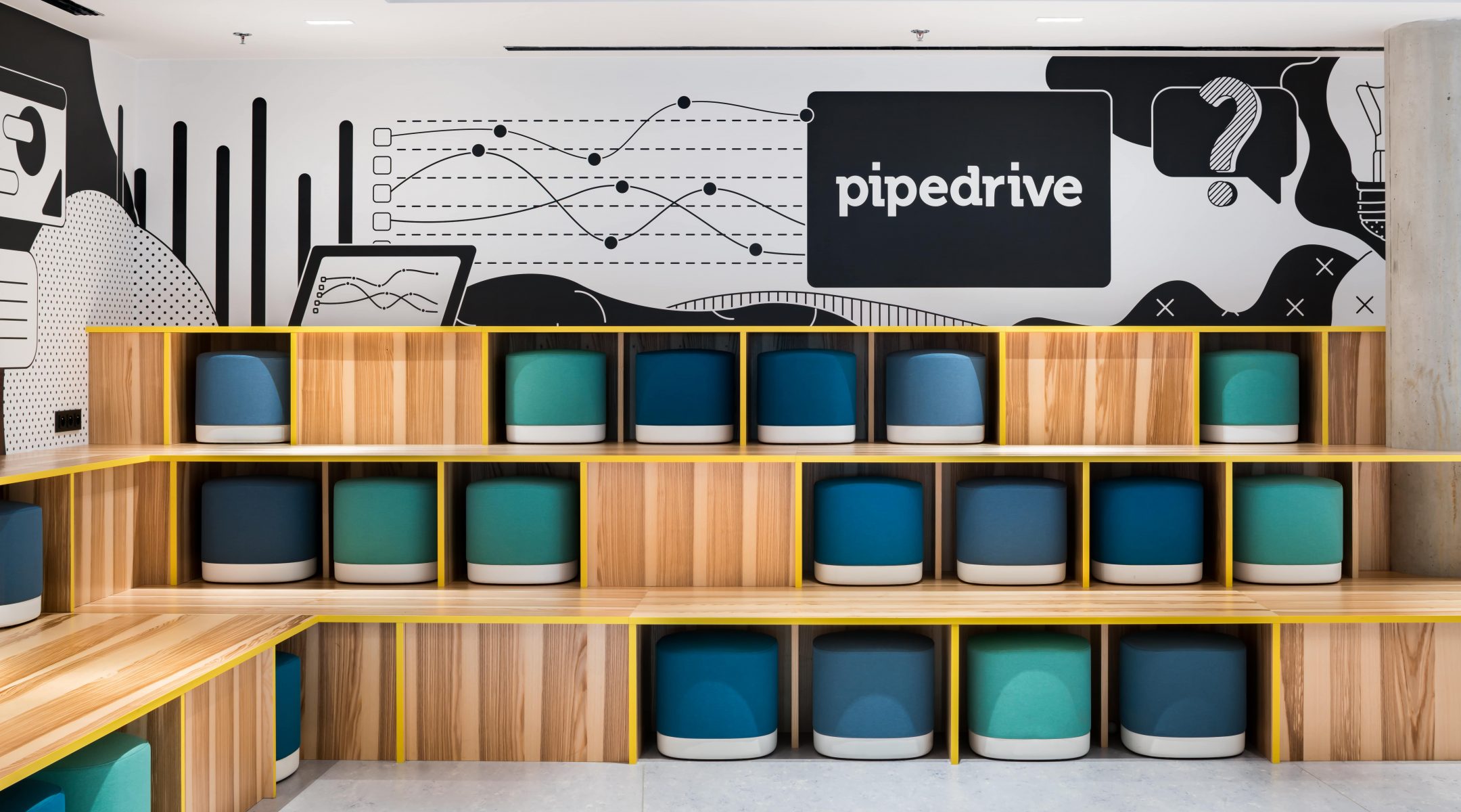 Pestré kanceláře Pipedrive