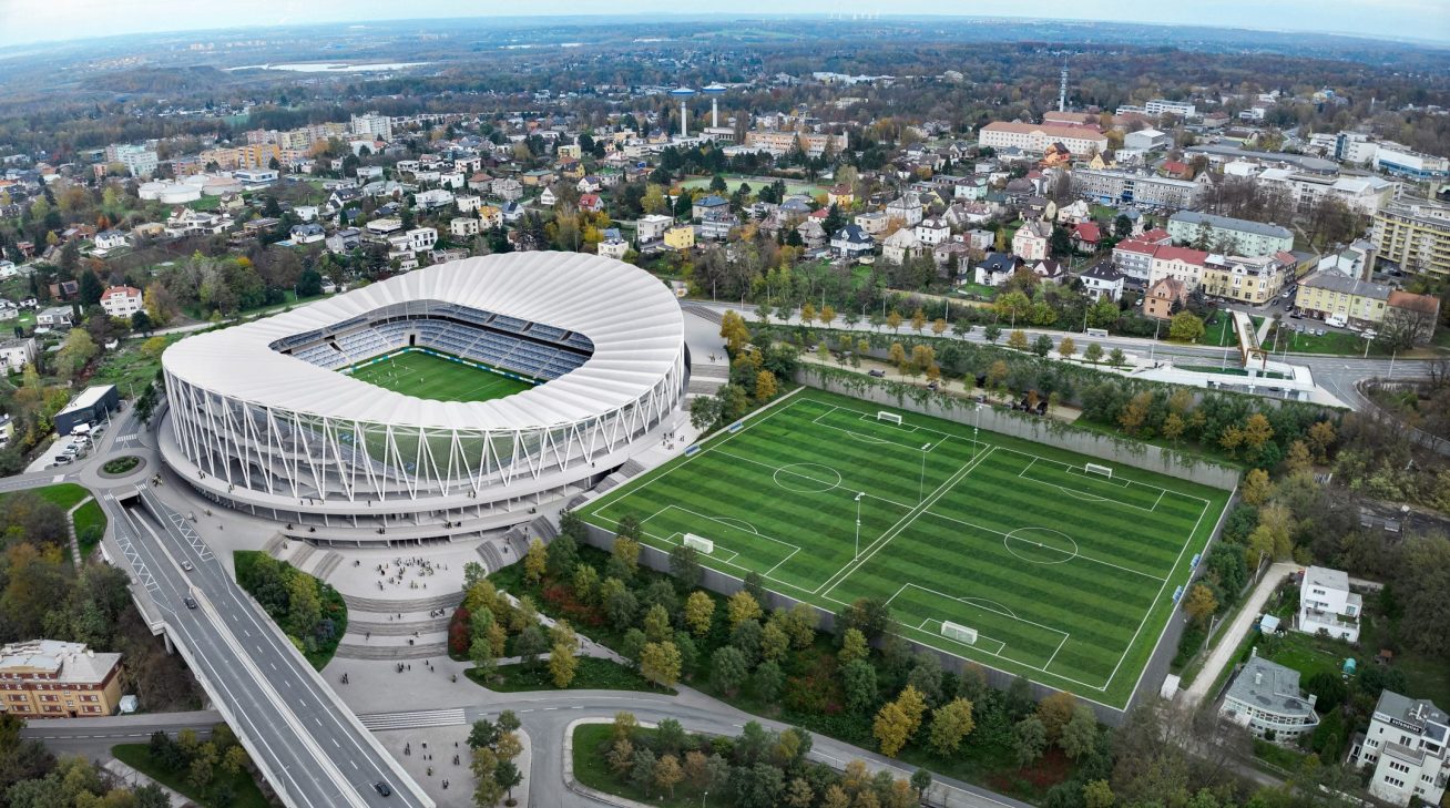 Stadio Bazaly v Ostravě, návrh Studio Perspektiv
