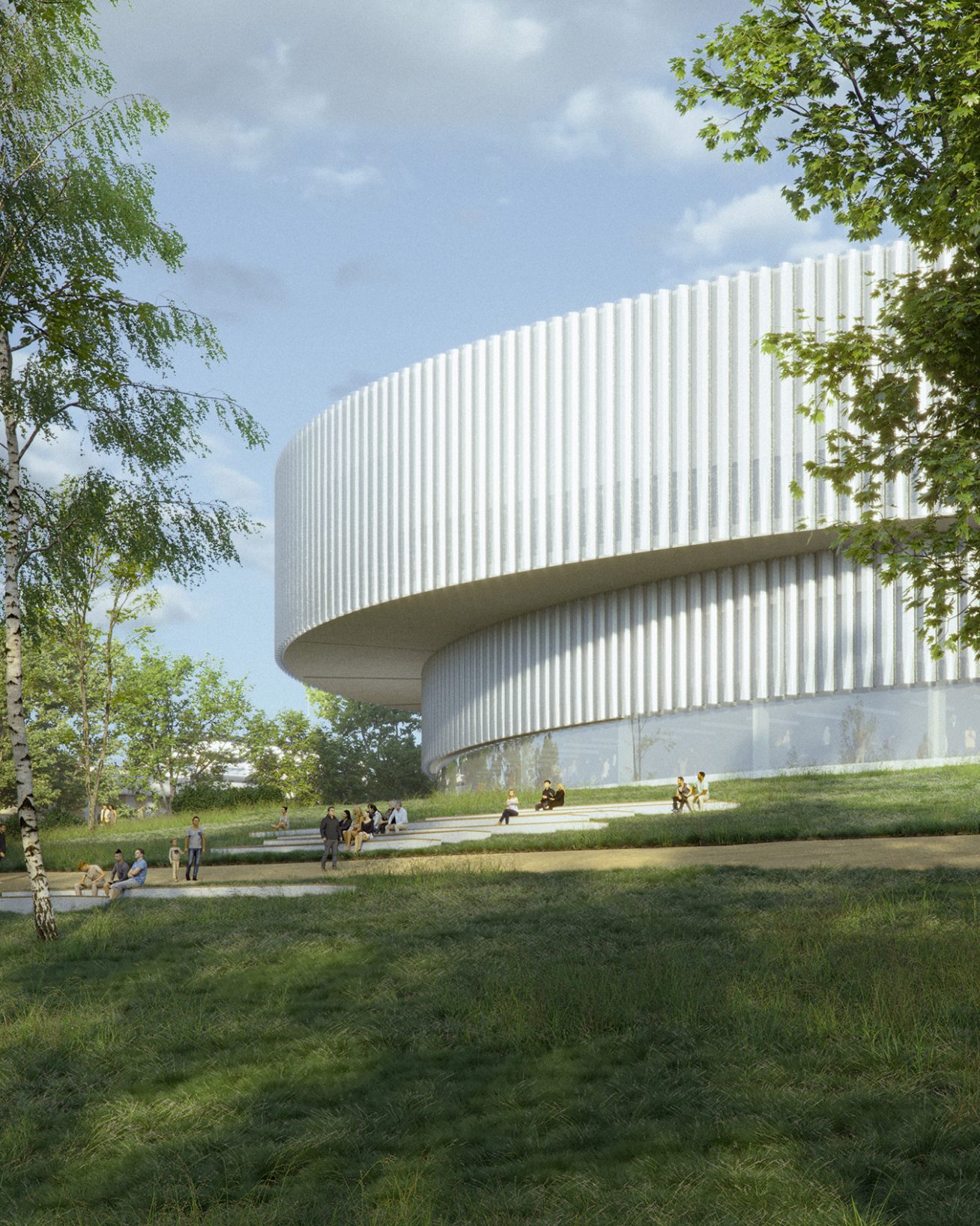 Víceúčlová hala v Olomouci, návrh Studio Perspektiv